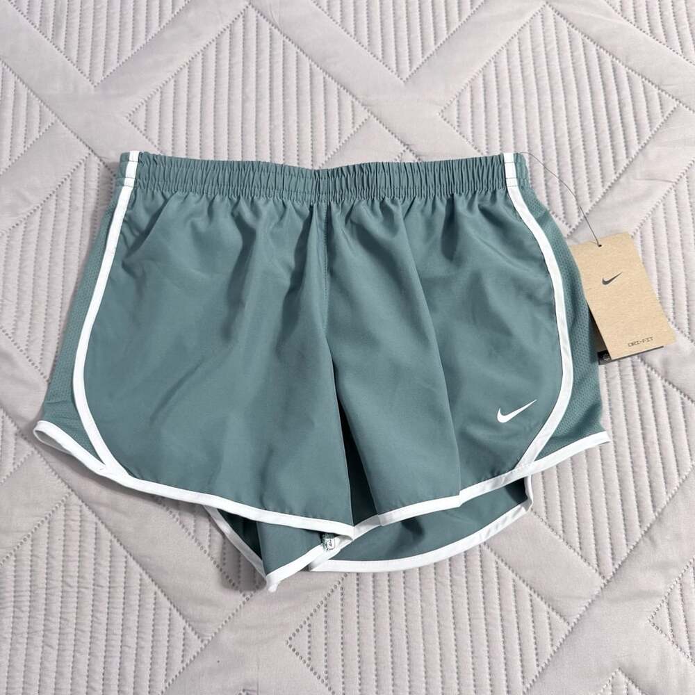 Nike Dri-FIT Tempo Running Shorts Green White Standard Fit